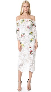Платье с открытыми плечами Monique Lhuillier