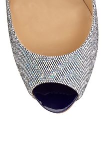 Кожаные туфли New Very Prive 120 Glitter Christian Louboutin