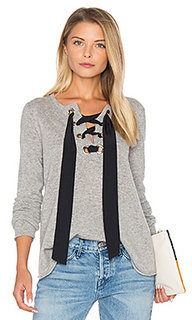 Lace up flare sweater - Autumn Cashmere