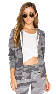 Oversized camo zip up hoodie - MONROW
