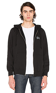 Худи на молнии basic stussy - Stussy