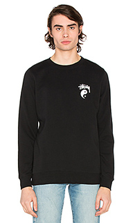 Свитшот с круглым вырезом stock yin yang - Stussy