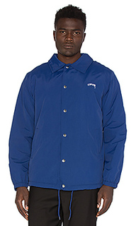 Smooth stock coach jacket with faux fur lining - Stussy
