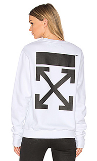 Свитшот с круглым вырезом под горло arrow - OFF-WHITE
