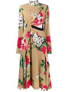 floral wrap dress MSGM