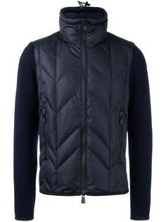 куртка-пуховик с трикотажными рукавами Moncler Grenoble