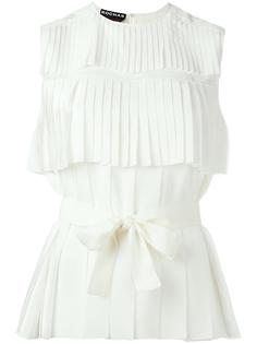 layered pleated top Rochas