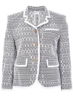 jacquard fitted jacket Thom Browne