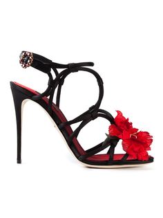 босоножки с цветком Dolce &amp; Gabbana