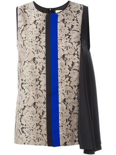 топ с цветочным кружевом MSGM