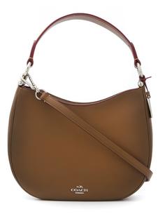 logo plaque hobo tote Coach