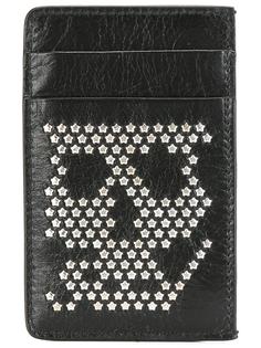 кошелек для карт 'Skull' с заклепками Alexander McQueen