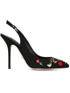 туфли с вышивкой из пайеток  Dolce &amp; Gabbana
