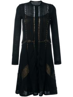 платье до колена с кружевными вставками Alberta Ferretti
