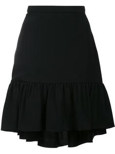 расклешенная плиссированная юбка Saint Laurent
