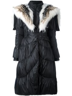 пальто с меховой отделкой  Ermanno Scervino