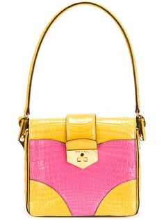 сумка-тоут в стиле колор-блок Prada Vintage
