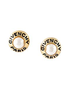 клипсы с жемчужинами Givenchy Vintage