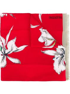 шарф с принтом ирисов Valentino