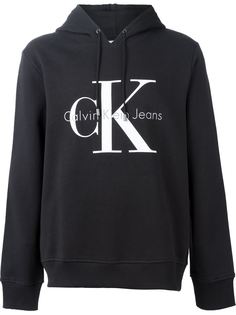 толстовка с капюшоном и логотипом Calvin Klein Jeans