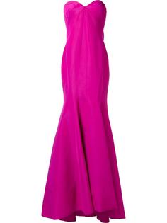 вечернее платье без бретелек Zac Posen