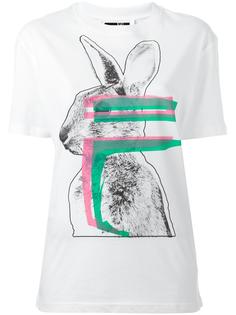 футболка с принтом зайца McQ Alexander McQueen