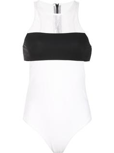 mesh panelled swimsuit T By Alexander Wang