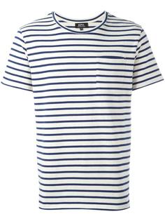 футболка в полоску A.P.C.