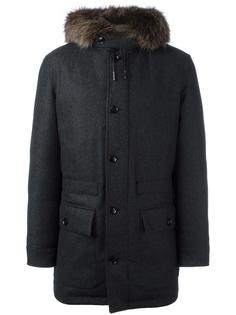 парка-пуховик с меховым воротником Ermenegildo Zegna