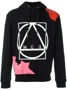 abstract glyph icon print hoodie McQ Alexander McQueen