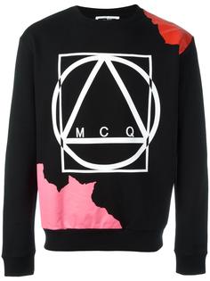 abstract glyph icon print sweatshirt McQ Alexander McQueen