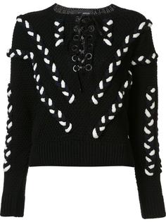 lace up cable jumper Yigal Azrouel