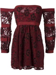 кружевное платье с открытыми плечами For Love And Lemons