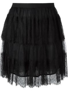 многоярусная тюлевая юбка Red Valentino