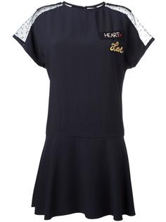 платье с полупрозрачными вставками Red Valentino