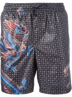 шорты для плавания с принтом дракона Dolce &amp; Gabbana