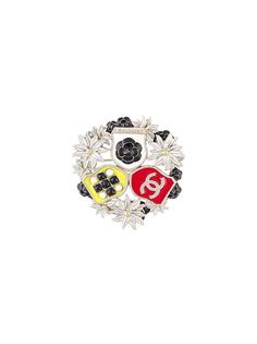 camellia CC badge brooch Chanel Vintage