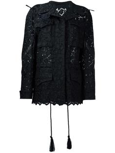 кружевная куртка в стиле милитари Sacai
