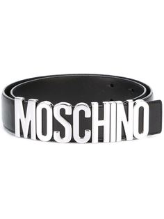 ремень с бляшкой-логотипом  Moschino