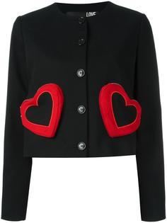 жакет с сердцами Love Moschino