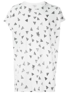 футболка с треугольным принтом Saint Laurent