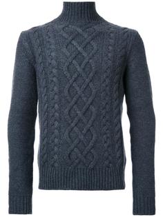 трикотажный джемпер с высоким горлом Kent & Curwen