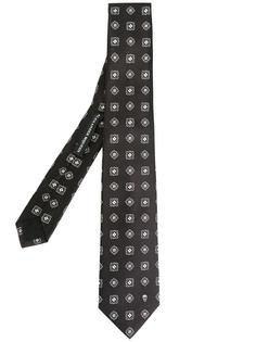 галстук с геометрическим принтом Alexander McQueen