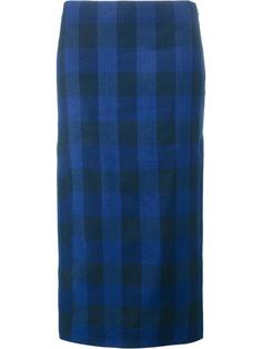 plaid midi skirt Nº21