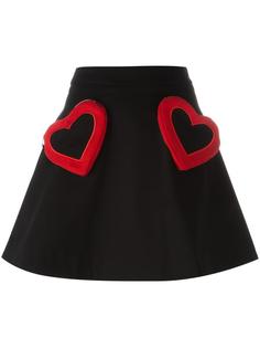 юбка с сердцами Love Moschino