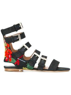 'Nina' denim sandals Laurence Dacade