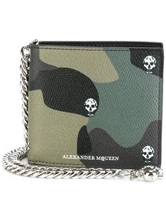 камуфляжный бумажник Alexander McQueen