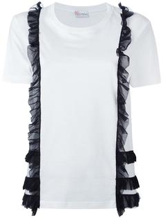 футболка с оборками Red Valentino
