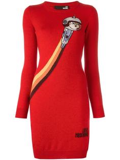 трикотажное платье Love Moschino