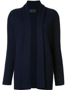 shawl lapel ribbed cardigan Baja East